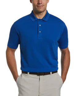 PGA Tour Classic Fit Airflux Polo, Medium Blue