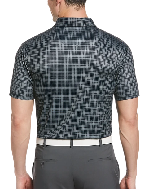 PGA Tour Classic Fit Printed Polo, Black 2 PGA Tour Classic Fit Printed Polo, Black - Image 2