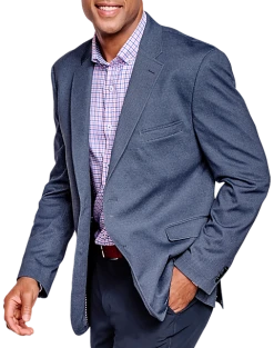 Johnston & Murphy Modern Fit Knit Blazer, Navy Twill
