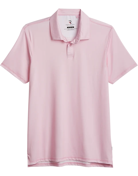 Report Collection Modern Fit Knit Polo, Pink 1 Report Collection Modern Fit Knit Polo, Pink