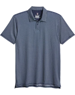 Report Collection Modern Fit Knit Polo, Navy Geo