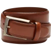 Joseph Abboud Feather Edge Leather Belt, Cognac