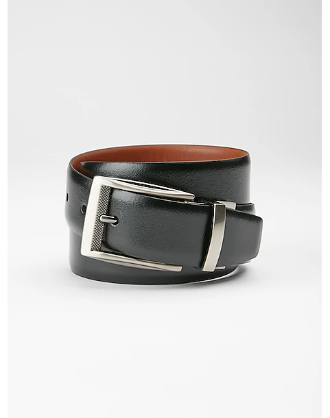 Joseph Abboud Feather Edge Reversible Belt, Burgundy 1 Joseph Abboud Feather Edge Reversible Belt, Burgundy