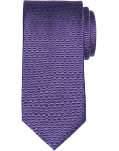 Pronto Uomo Narrow Tie, Purple Geo