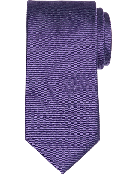 Pronto Uomo Narrow Tie, Purple Geo 1 Pronto Uomo Narrow Tie, Purple Geo
